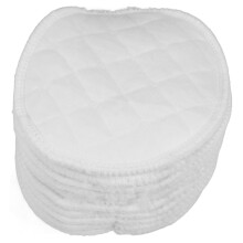 Reusable Nursing Pads 10PCS Cotton Washable Breastfeeding Pads Soft Absorbent Leakproof White for Lactating Mothers