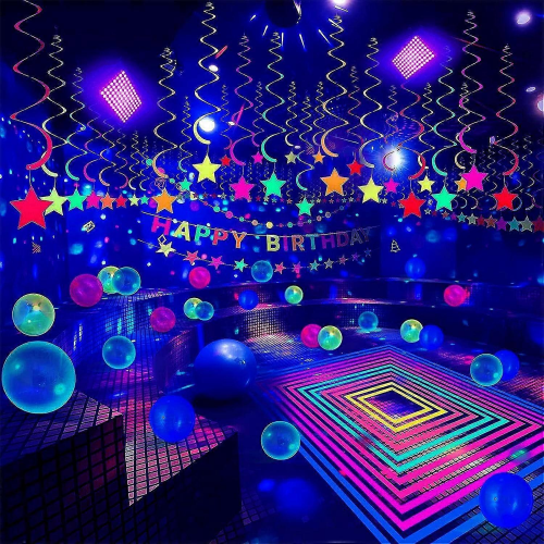 2 τεμάχια 4 τεμάχια 100W LED Blacklight UV μαύρα φώτα για Glow Party IP65 αδιάβροχο Blacklight 1