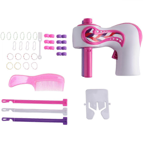 Machine à Tresser Cheveux IETWATE – 220 Strass, Pinces Et élastiques – Kit Bijou Enfant 6 Ans Et +