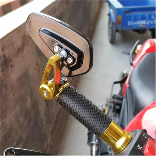 Αξεσουάρ μοτοσικλέτας Qx, πίσω καθρέφτες 7/8" 22mm με μπλε τζάμι, συμβατοί με Ktm 2