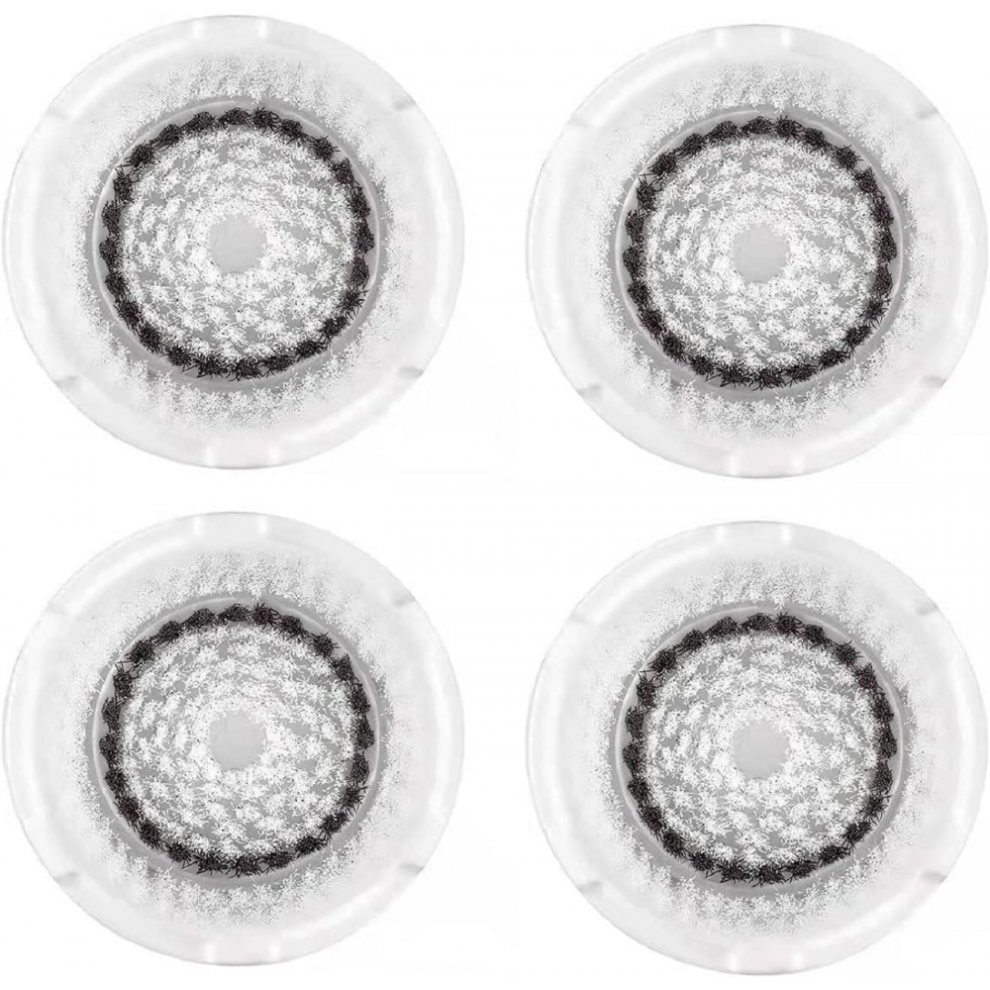 Sensitive brush heads 4-pack Compatible with Clarisonic Mia 1 2 3 facial cleansing