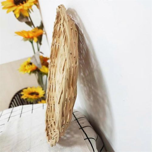 8 Pack Bamboo Paper Plate Holders, 10 Inches Reusable 1