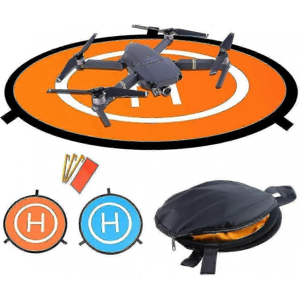 Drone Landing Pad, 75Cm/29.52In Universal Luminous Foldable Helipad, Waterproof Foldable Landing Pad Drone Accessories 6477056483875