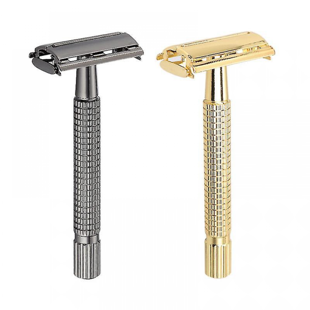 Butterfly Double Edge Razor With Metal Classic Manual Single Blade Safety Razor For Men Women, Wet Shaving Shaver Fits Double Edge Blade, Sa-image-OPC-PKCRNF7-NEW