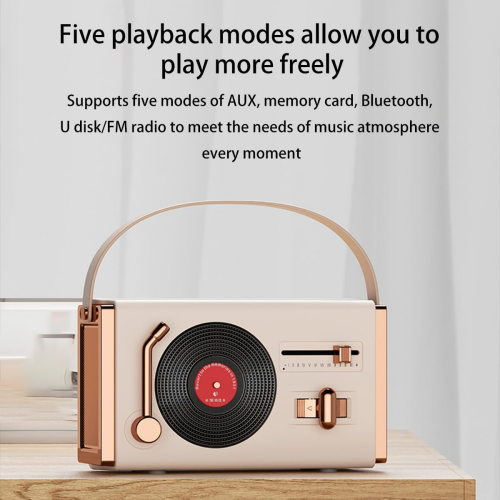 Φορητό CD player με ήχο 360, AUX, κάρτα TF, Bluetooth, δίσκο U, ραδιόφωνο FM - Ευέλικτο CD p 2
