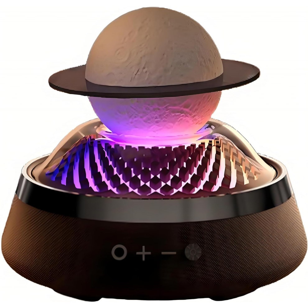 Portable Bluetooth Speaker, Essential Oil Diffuser, Levitating Moon Lamp, Led Floating Saturn Lamp With 6 Colors Display Mode Table Lamp Light 6477056486616
