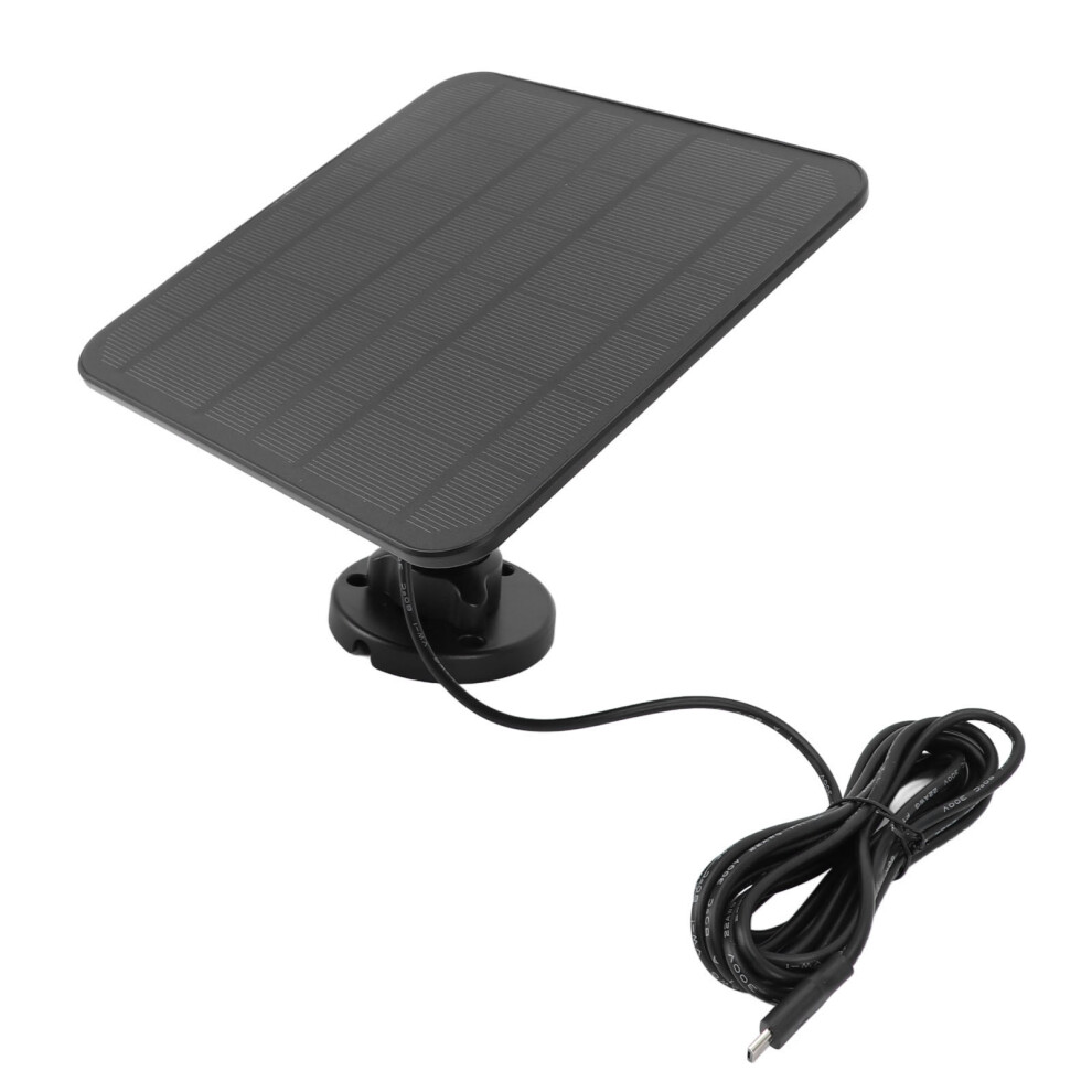 6V 5W Solar Panel For Cameras Type C Port 360 Rotatable Ip65 5031347124376