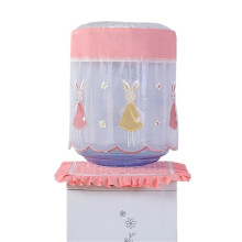 2 in 1 Water Dispenser Dust Cover, Water Purifier Cloth Cover, Pink Fabric Water Container Cover 38x30x28CM for Home Office
