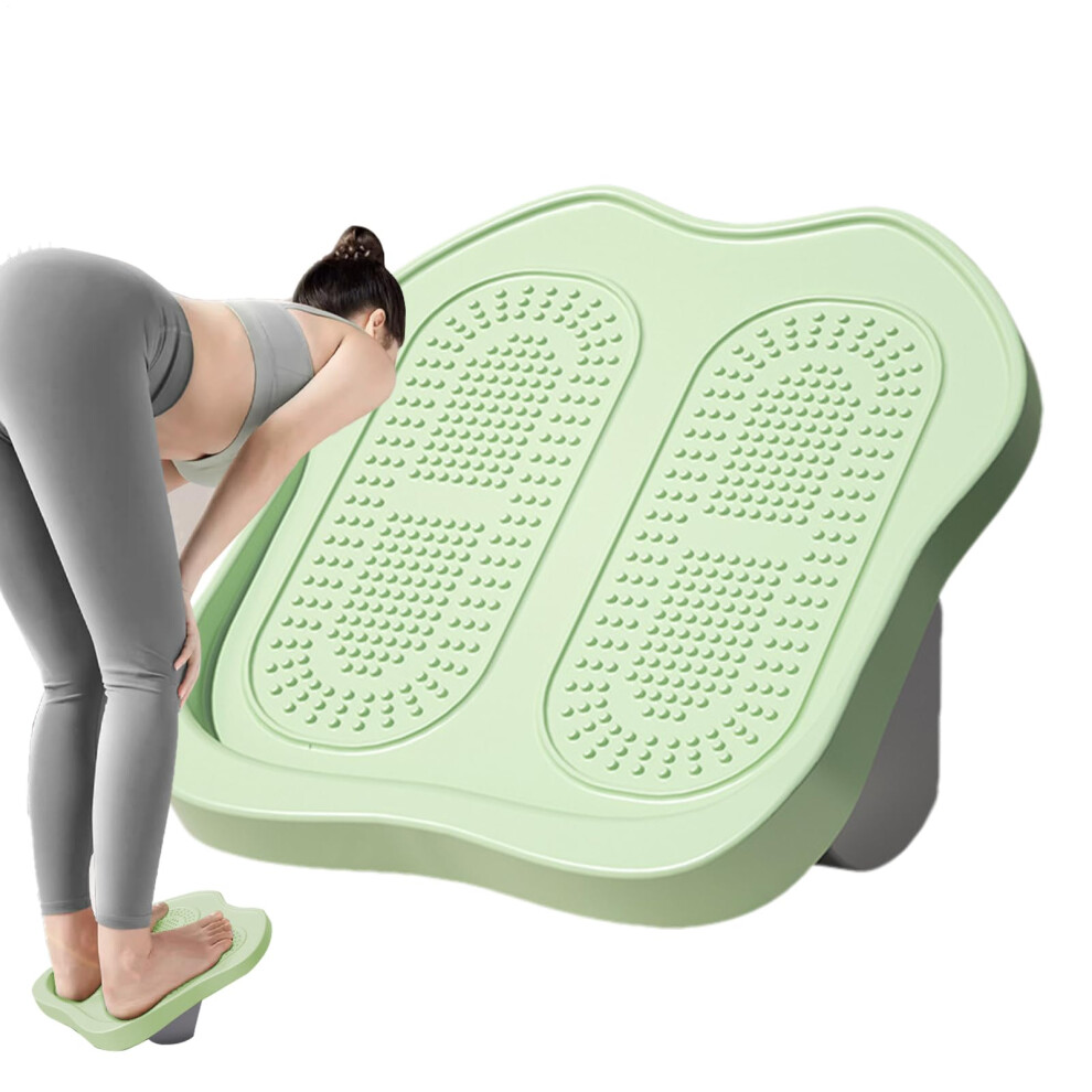 Slant Board for Calf Stretching | Adjustable Anti-Shake Balance Board for Injury Prevention & Rehabilitation - Green
