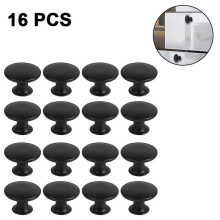 16 Pieces Cabinet Door Knobs, 30mm Vintage Dresser Knobs, Drawer Knobs Set, Round Drawer Handles