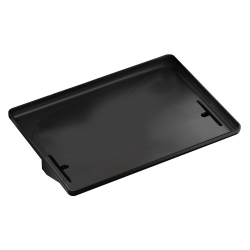 Black Plastic Bedside Shelf Tray with No Drill Design for Dorm Rooms 1