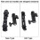 Black Double Hot Shoe Flash Umbrella Holder Light 13