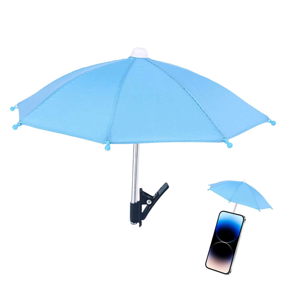 Cell Phone Umbrella | 2-Pack Adjustable Sun Shade Cover | With Suction Cup | Multifunctional Design Light/Blue 9016109693709