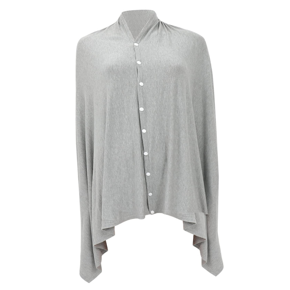 Nursing Cover for Mothers - Soft Cotton Breastfeeding Cover in Gray, Lightweight and Breathable for Outdoor Use
