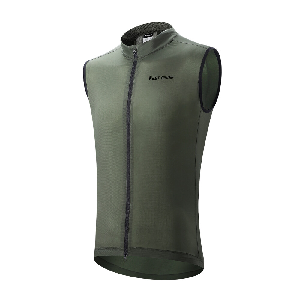 Lightweight Breathable Bike Riding Vest for Summer, S-3XL, Black & Green-image-OPC-PKCS2TB-NEW