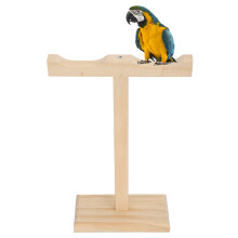 Holzener Vogel-Ständerrahmen für Training, Basis 16x8cm, Stab 24cm