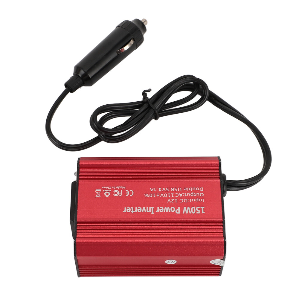 150W Car Power Inverter Dc 12V To 110V Ac With Dual Usb Charging 4901347139148