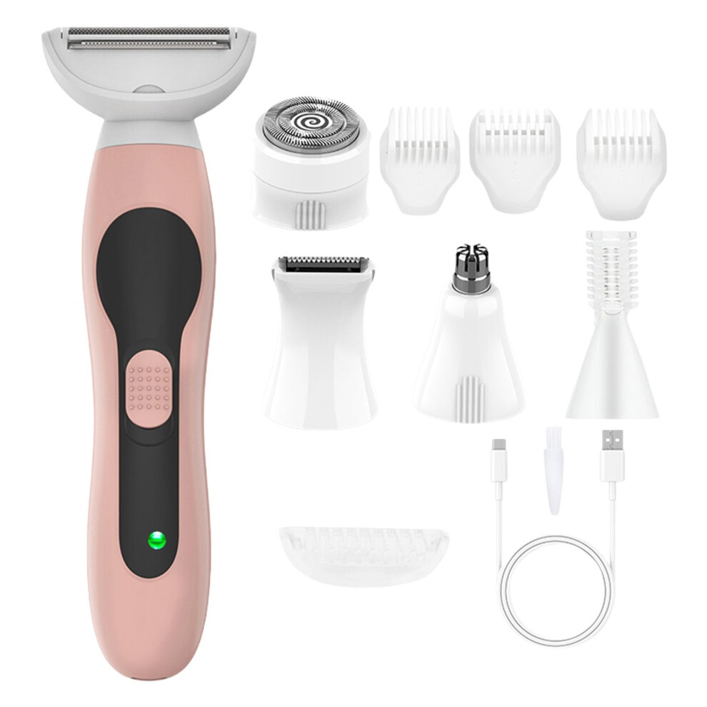 Women Multifunctional Hair Removal Set Rechargeable Portable Trimmer for Eyebrow and Nose Hair, Compact and Lightweight Design