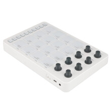 SMC PAD Bluetooth MIDI Controller with 16 RGB Pads & 8 Knobs, 227x147x38mm