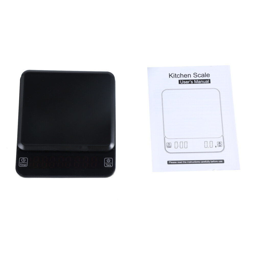 Professional Coffee Scale 3Kg/0.1G With Timer For-Battery Type 7754000060627
