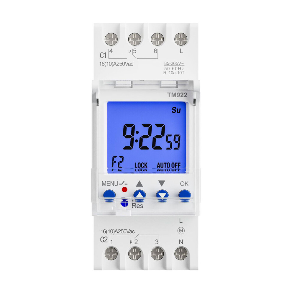 Programmable Timers Switches Double Channel Rail-85 To 265Vac 7754000061402