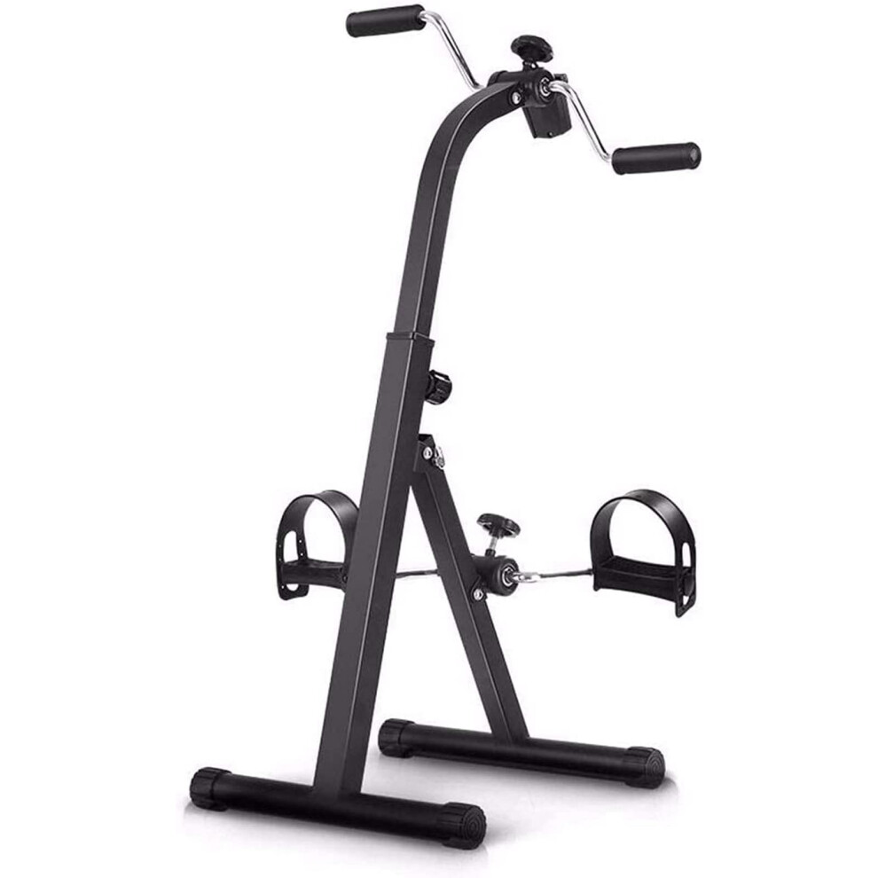 Portable Pedal Exercise Bike - Foldable Electric Leg and Arm Exerciser for Rehabilitation - Compact and Lightweight Design