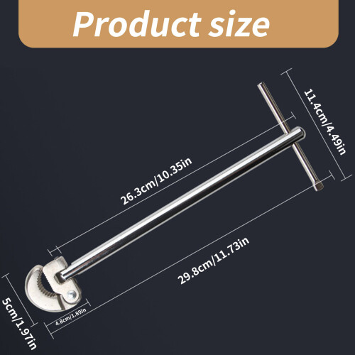 Sink Spanner Plumbing Tool Water Pipe Spanner Faucet Wrench 2