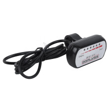 Electrical Quantity Display Battery Meter 24V for Mountain Bike, Plastic, Waterproof, Easy Install