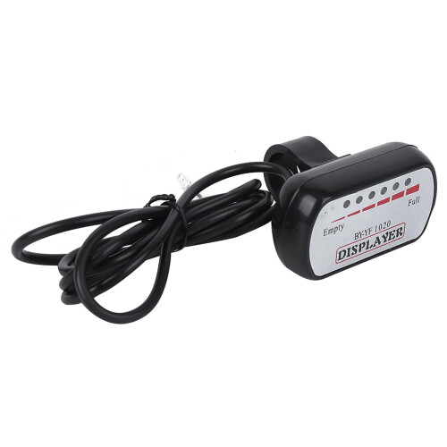 Electrical Quantity Display Battery Meter 24V for Mountain Bike, Plastic, Waterproof, Easy Install