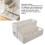 3 Pcs Retractable Plastic Storage Bin Set for Kitchen, Space Saver, Multi-Purpose 5