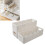 3 Pcs Retractable Plastic Storage Bin Set for Kitchen, Space Saver, Multi-Purpose 13