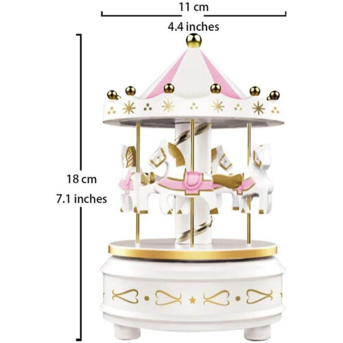 Carousel Music Box (White) 1