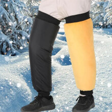 Winter Protective Knee Pads for Cycling, Size L, Warm Down Knee Guards for Biking, Hiking, Motorcycling, Winter Accessories