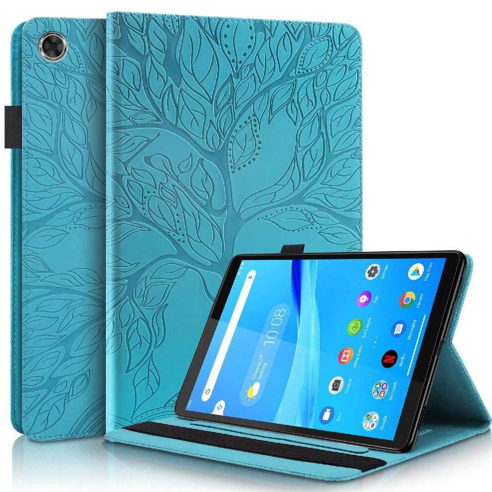 (Blue) Tablet Case For Lenovo Tab M8 3Rd Gen Shock Absorbent Hands-Free Stand Stylus Holder Tpu Protection Blue 764563182626