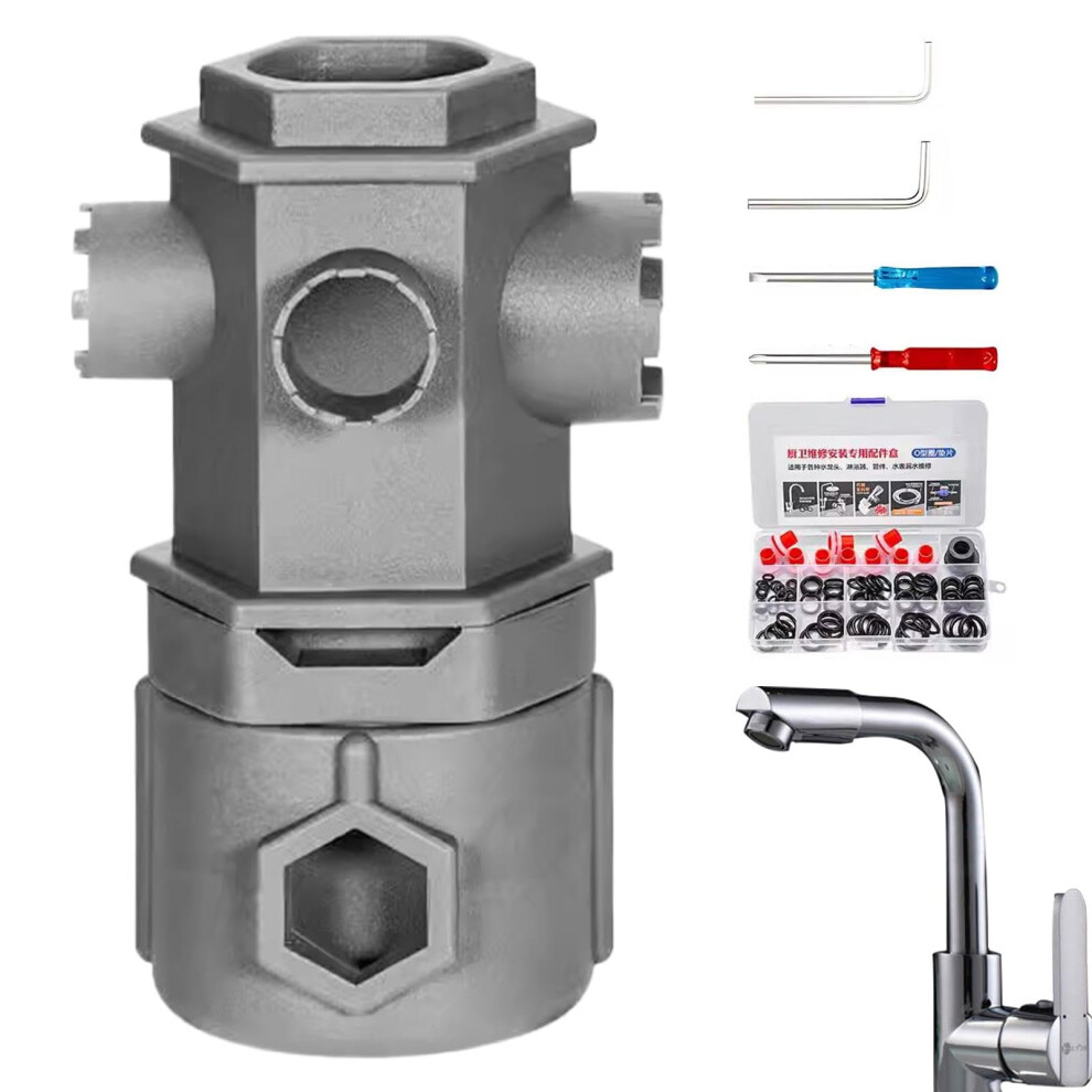 Sink Drain Wrench Multi-Purpose Plumbing Tool For Faucet Repair And Installation, Compatible With Kitchen And Bathroom Fixtures 6038364183934