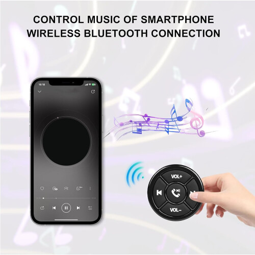 Car Steering Wheel Remote Button - Universal Media Button Controller for Car and Motorcycle Audio Systems 1