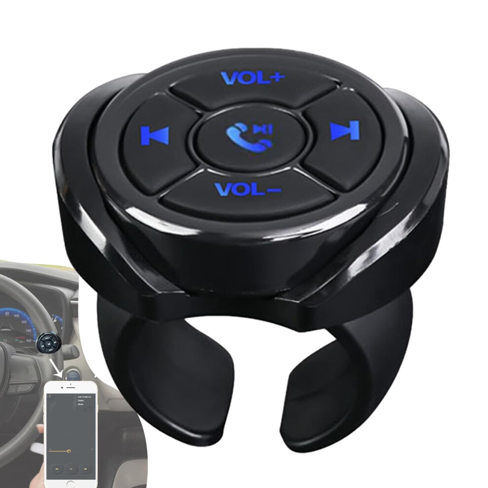Car Steering Wheel Remote Button - Universal Media Button Controller For Car And Motorcycle Audio Systems 6447073497988