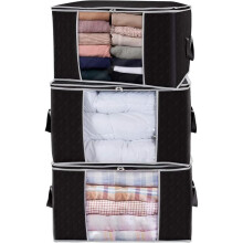 Thick Non-woven Quilt Storage Bag Underbed Storage Bag for Quilts Blankets Pillows Toys Jackets