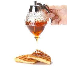 Pancake Syrup Dispenser Bottle - Food Grade Material for Maple Syrup, Honey, Chocolate Syrup, 16oz Capacity
