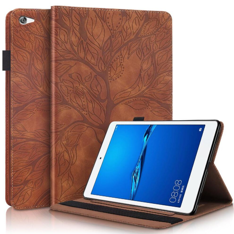 (Brown) Tablet Case For Huawei Mediapad M5 Lite/C5 10.1 Inch Stylus Holder Hands-Free Stand Tpu Protection Shock Absorbent Brown 764563183296