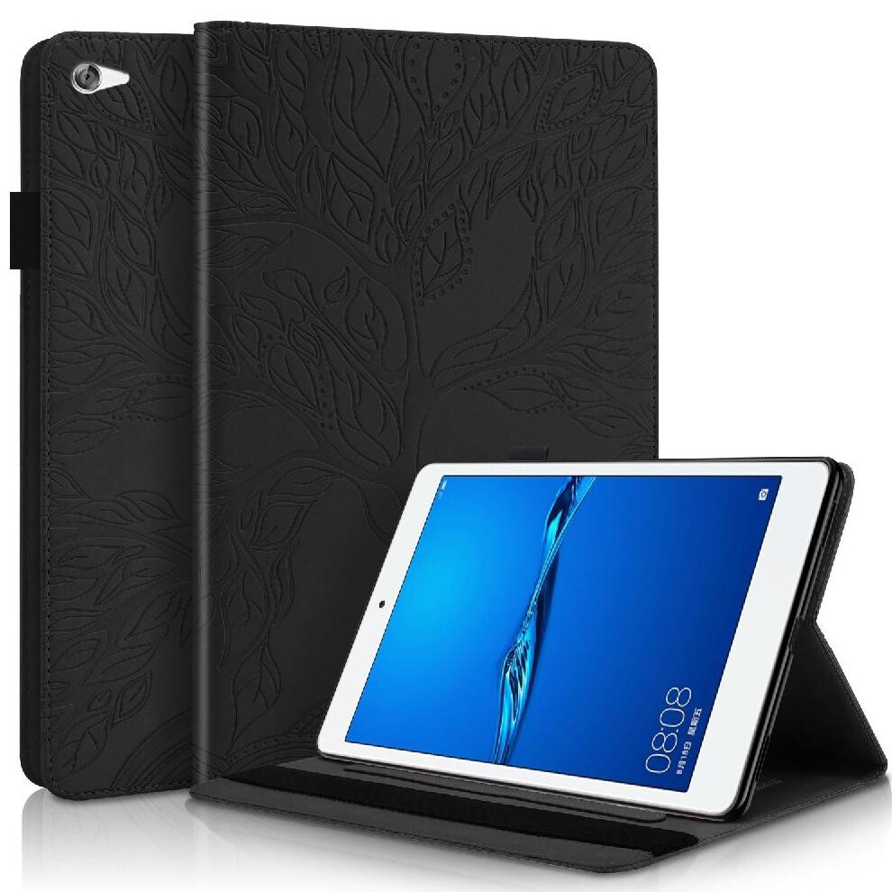 (Black) Tablet Case For Huawei Mediapad M5 Lite/C5 10.1 Inch Stylus Holder Hands-Free Stand Tpu Protection Shock Absorbent Black 764563183258