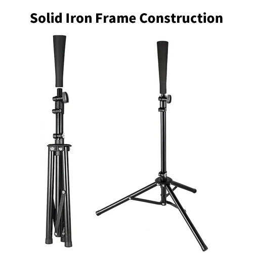 Portable Baseball Hitting Tee with Non-Slip Base Height Adjustable 1