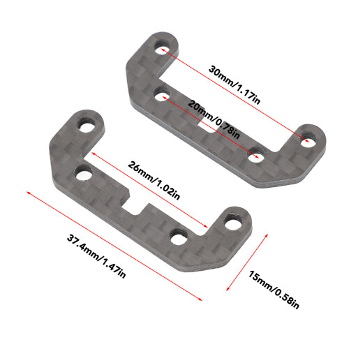 Carbonfaser-Stabilisatorhalterplatte für TT02 RC-Auto Upgrade 1