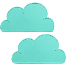 2-Pack Kids Placemats, Non-Slip Silicone Head Pads, Heat Resistant Nonstick Baby Feeding Tray
