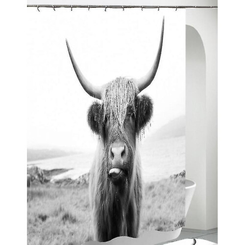 Animals 3d Bathroom Shower Curtains Bath Curtain Fabric Waterproof Polyester Home Decor 2