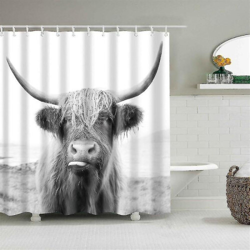 Animals 3d Bathroom Shower Curtains Bath Curtain Fabric Waterproof Polyester Home Decor 1