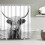 Animals 3d Bathroom Shower Curtains Bath Curtain Fabric Waterproof Polyester Home Decor 4