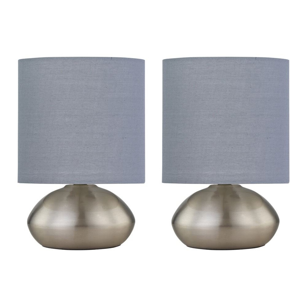 Set of 2 Jenson - Brushed Chrome Touch Table Lamps Grey Cotton Shade-image-OPC-PKCSV26-NEW
