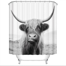 Animals 3d Bathroom Shower Curtains Bath Curtain Fabric Waterproof Polyester Home Decor