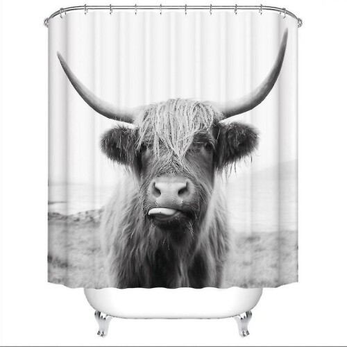 Animals 3d Bathroom Shower Curtains Bath Curtain Fabric Waterproof Polyester Home Decor